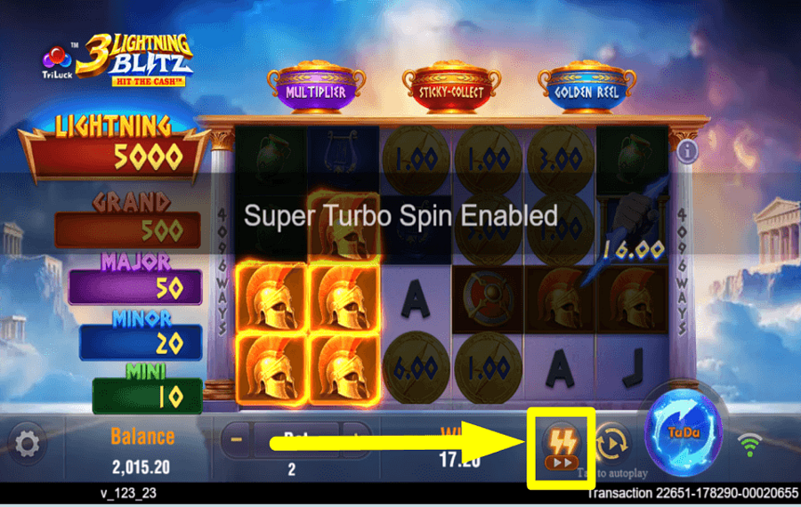 3 Lightning Blitz Hit the Cash ACELERA EL RITMO.