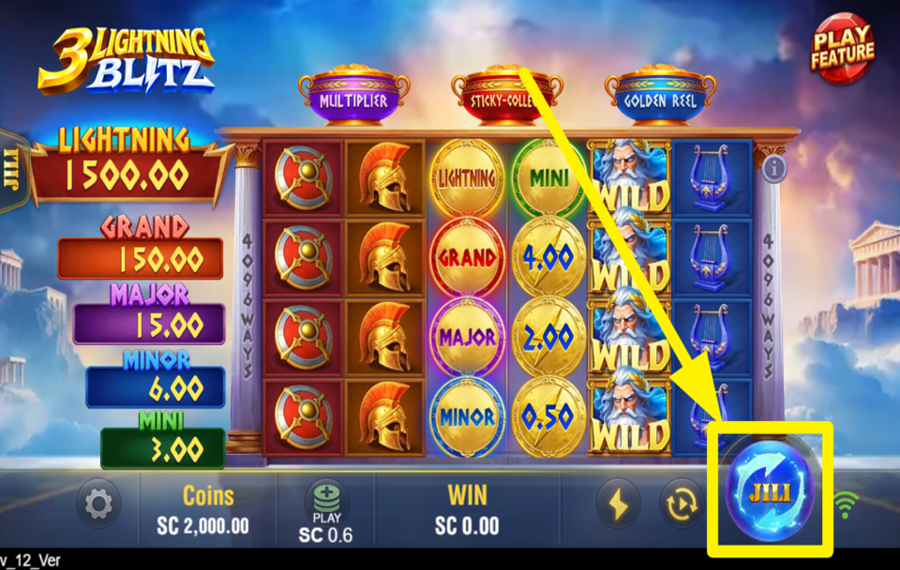 3 Lightning Blitz SPIN FOR SUCCESS!