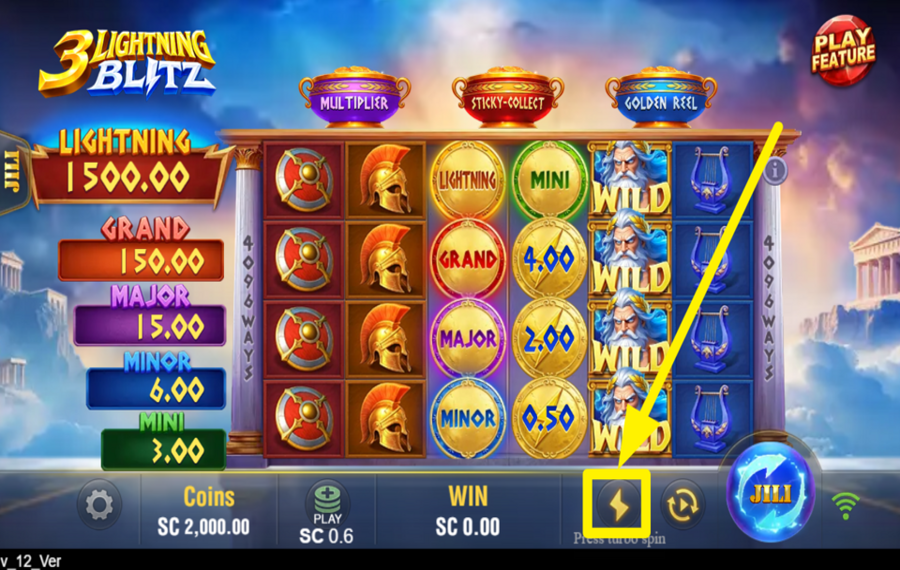 3 Lightning Blitz AMP UP THE GAME.