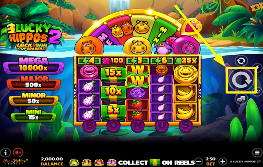 3 Lucky Hippos 2 DREH DREHEN UND GEWINNEN!