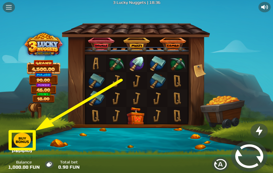 3 Lucky Nuggets PROFITEZ D'UN BONUS!