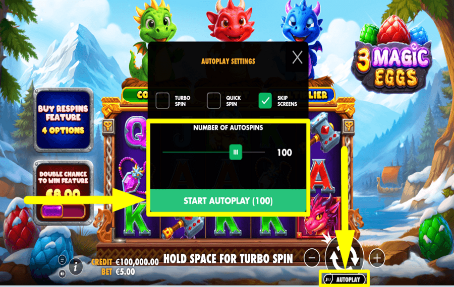 3 Magic Eggs ВКЛЮЧИТЬ АВТОВОСПРОИЗВЕДЕНИЕ.