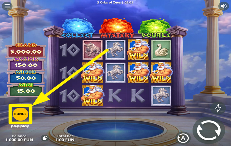 3 Orbs of Zeus VISEZ PLUS HAUT!