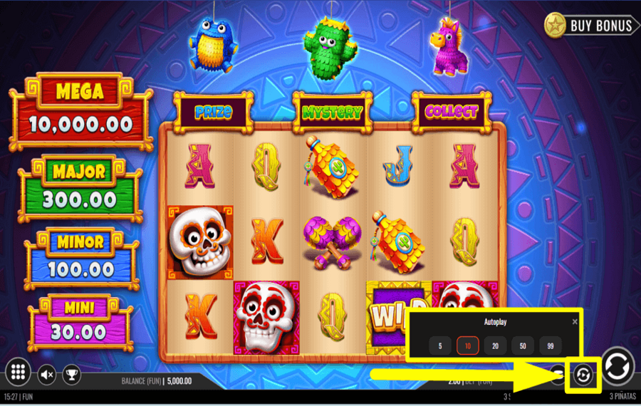 3 Pinatas UTILISER LA LECTURE AUTOMATIQUE.