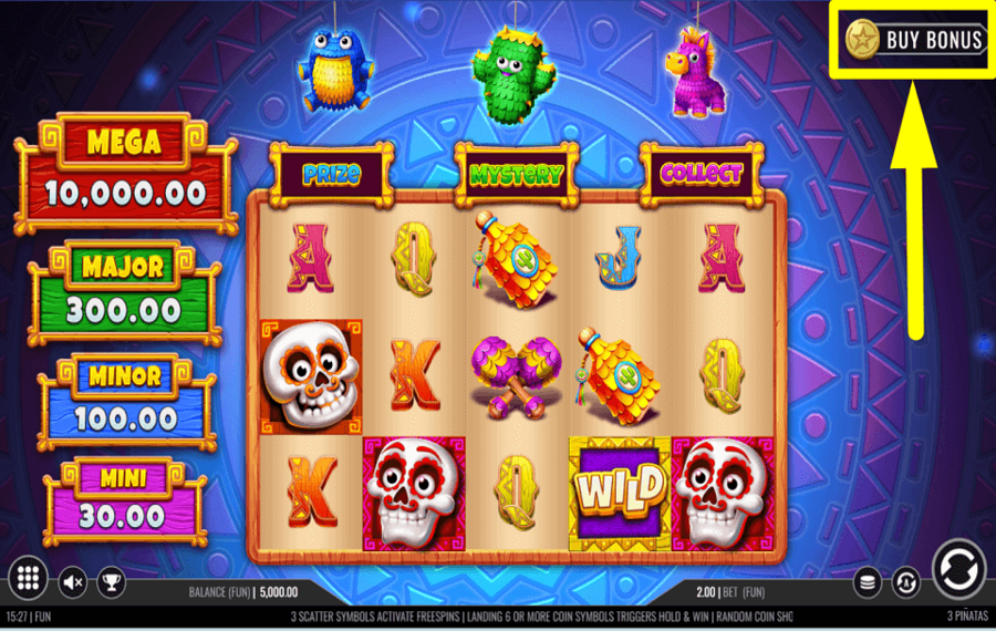 3 Pinatas PROFITEZ DU BONUS.