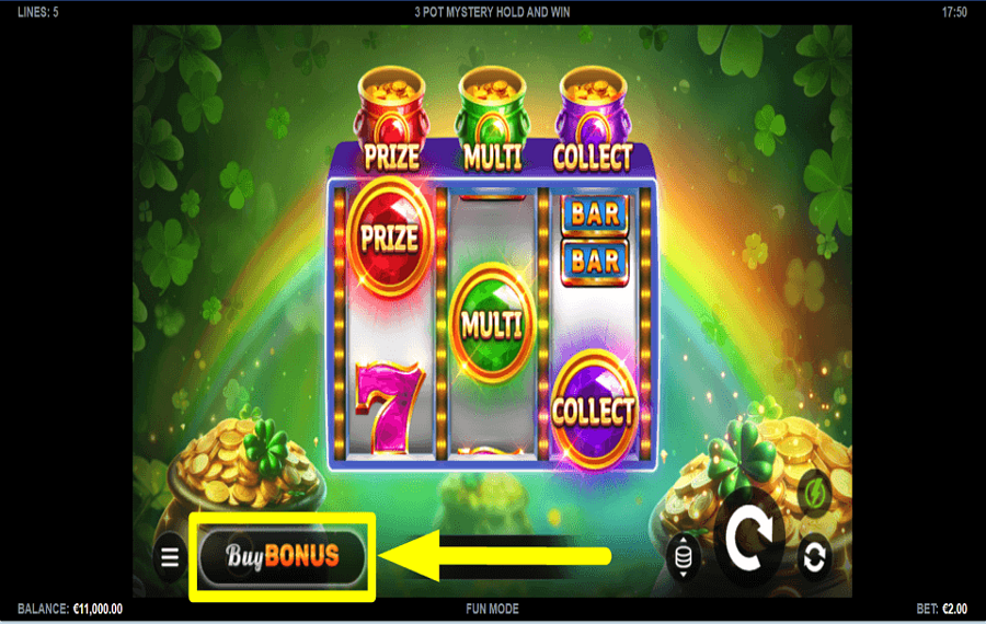 3 Pot Mystery Hold and Win SHOP FOR FEATURES.