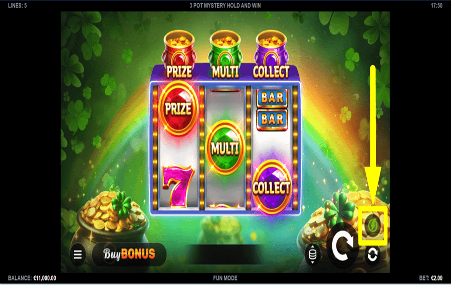 3 Pot Mystery Hold and Win STEP UP YOUR PACE.