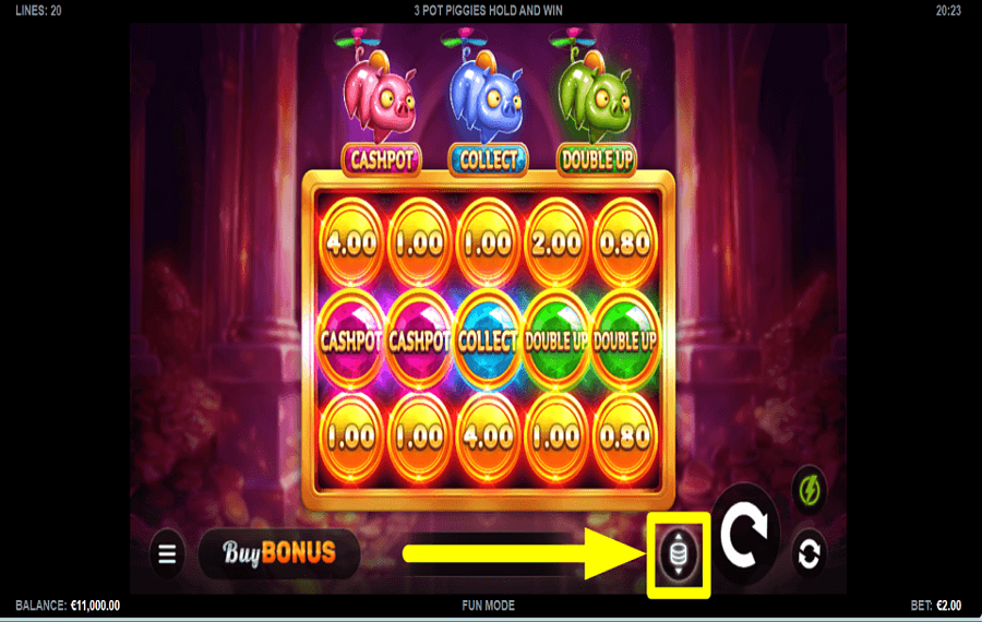 3 Pot Piggies Hold and Win КОНТРОЛИРУЙТЕ СТАВКИ.