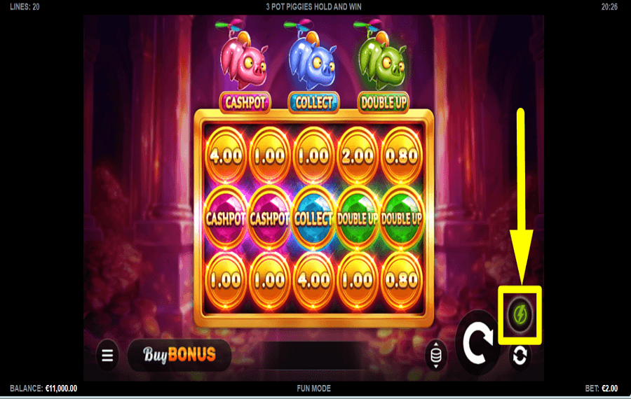 3 Pot Piggies Hold and Win ИЗМЕНИТЕ ТЕМП.