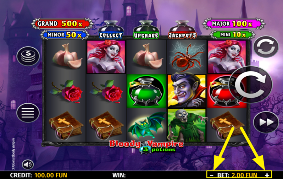 3 Potions Bloody Vampire СДЕЛАЙТЕ СТАВКУ.