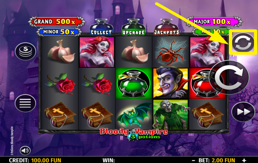 3 Potions Bloody Vampire ВКЛЮЧИТЬ АВТОМАТИЧЕСКОЕ ОТЖИМАНИЕ.