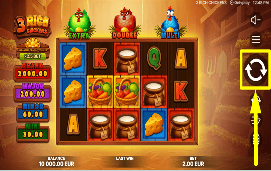 3 Rich Chickens GIRA LA RUOTA PER VINCERE PREMI.