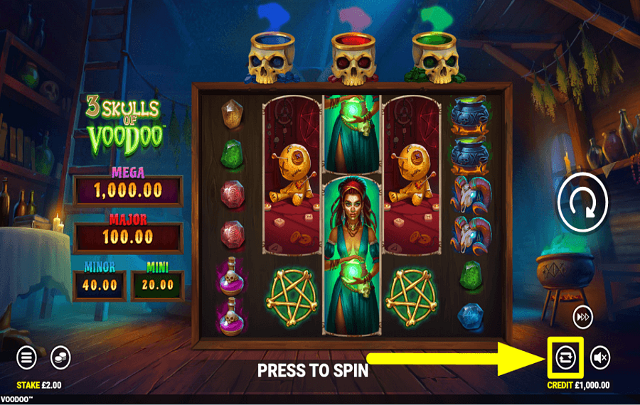 3 Skulls of Voodoo PROCEED AUTOMATICALLY.