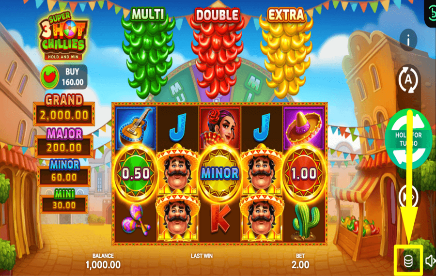 3 Super Hot Chillies Hold and Win FAITES VOTRE JEU.