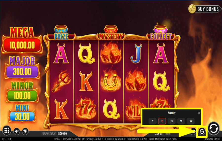 3 Wicked Devils CHOOSE AUTOPLAY.