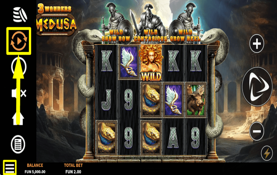 3 Wonders Medusa AUTOPLAY VERWENDEN.