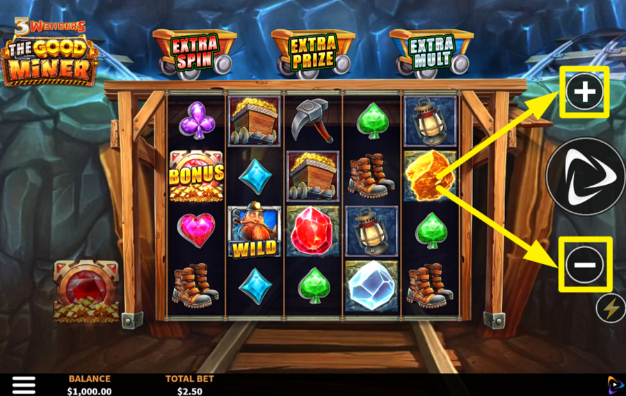 3 Wonders The Good Miner SET YOUR WAGER.