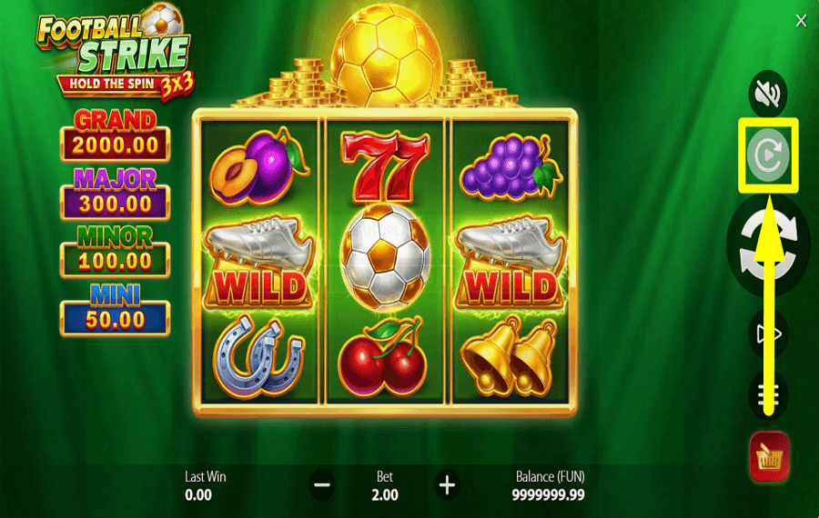 3x3 Football Strike Hold the Spin ACTIVATE AUTOPLAY.