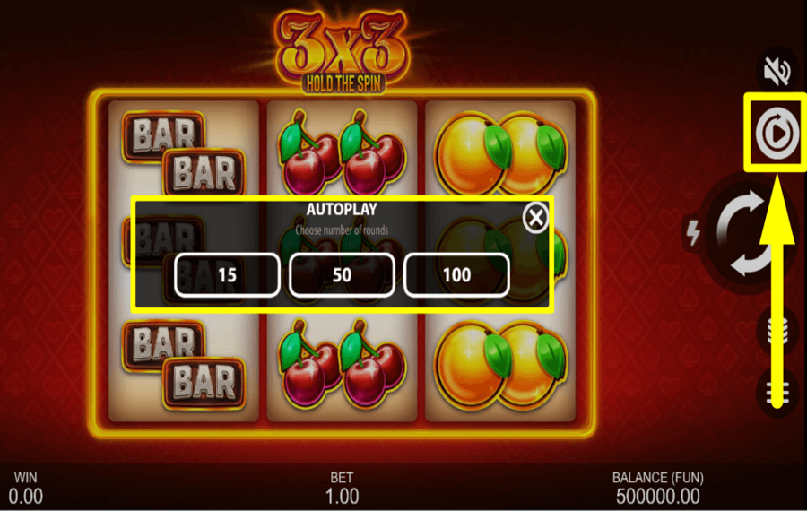 3x3 Hold The Spin AUTOMATISCH FORTSETZEN.