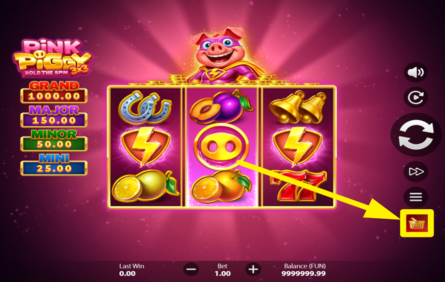 3x3 Pink Piggy Hold The Spin DÉBLOQUEZ LE NIVEAU BONUS.
