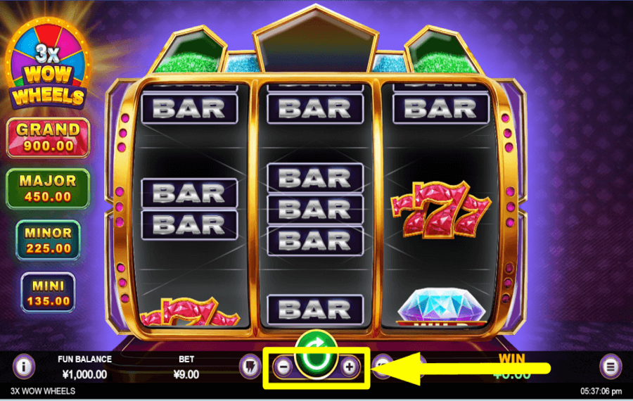 3x Wow Wheels CHOOSE YOUR STAKE.