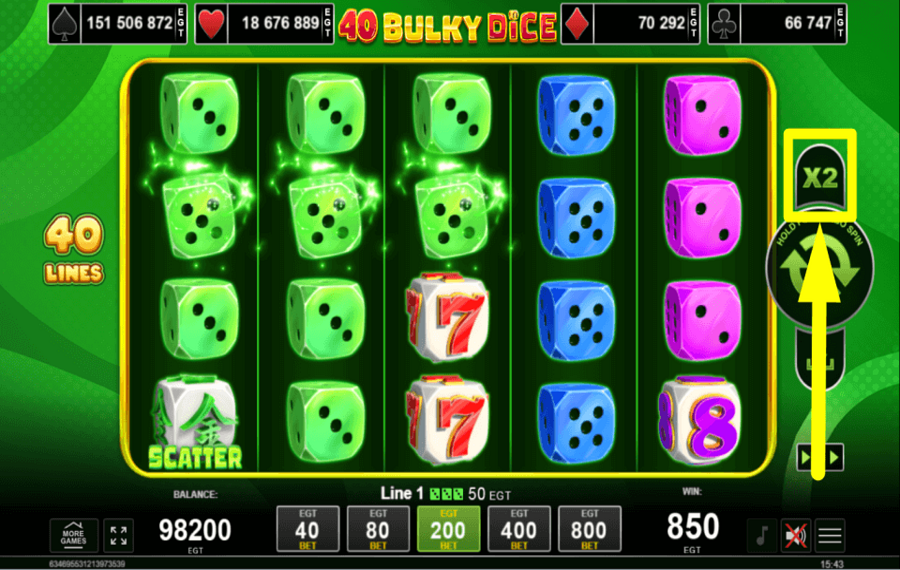 40 Bulky Dice SEEK TO GAMBLE.