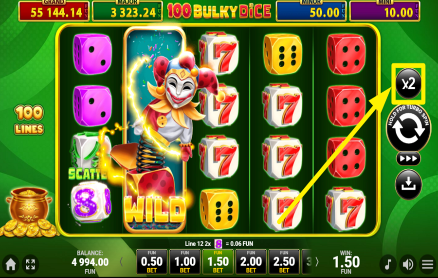 40 Bulky Dice Golden Coins Link TEST YOUR FORTUNE!