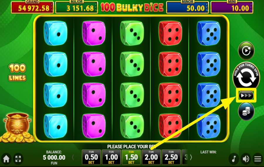 40 Bulky Dice Golden Coins Link BOOST THE SPIN SPEED.