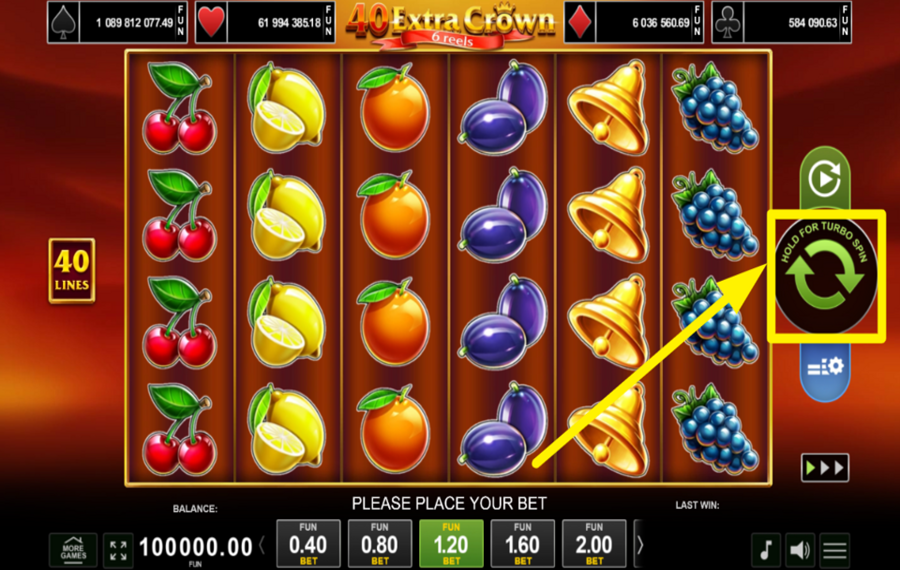 40 Extra Crown 6 Reels MACH MIT!