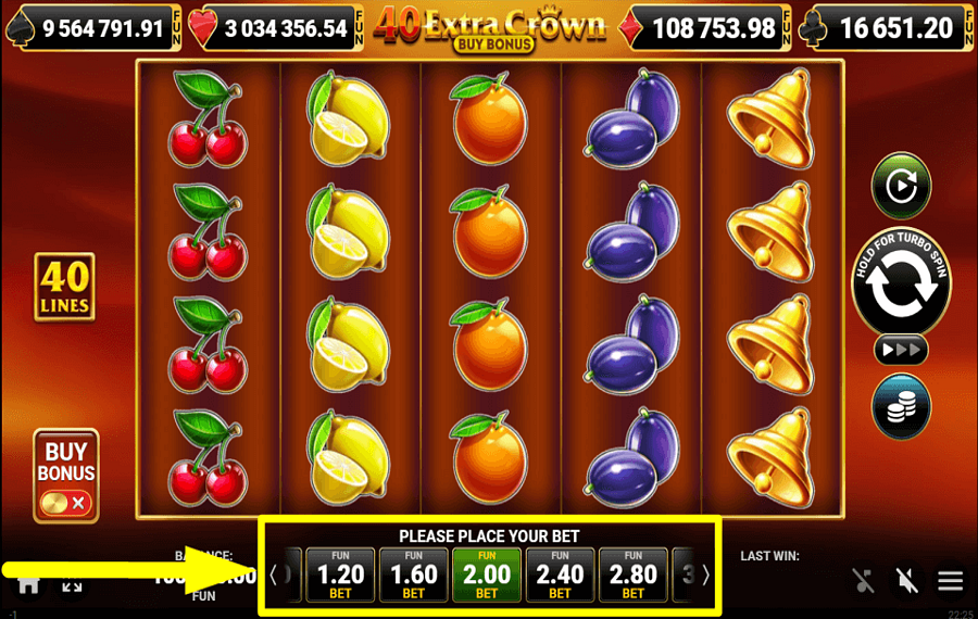 40 Extra Crown Buy Bonus WÄHLEN SIE IHREN EINSATZ.
