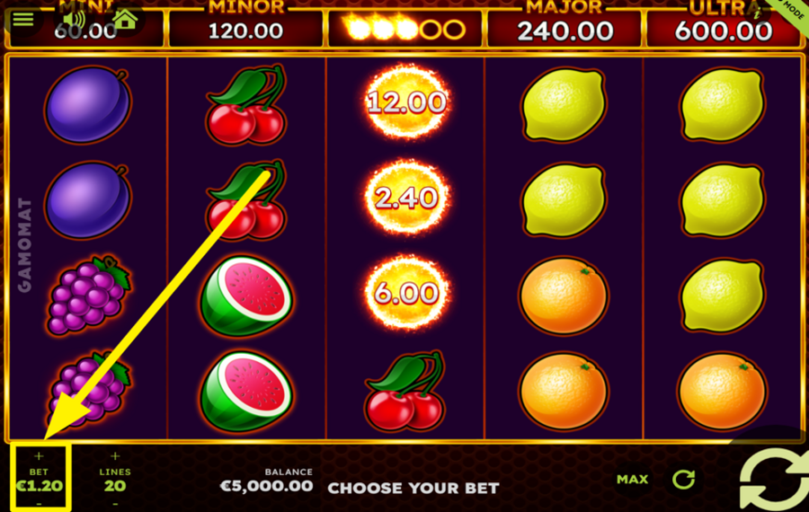 40 Finest XXL Flaming Link SÉLECTIONNEZ LE MONTANT TOTAL DE VOTRE MISE.