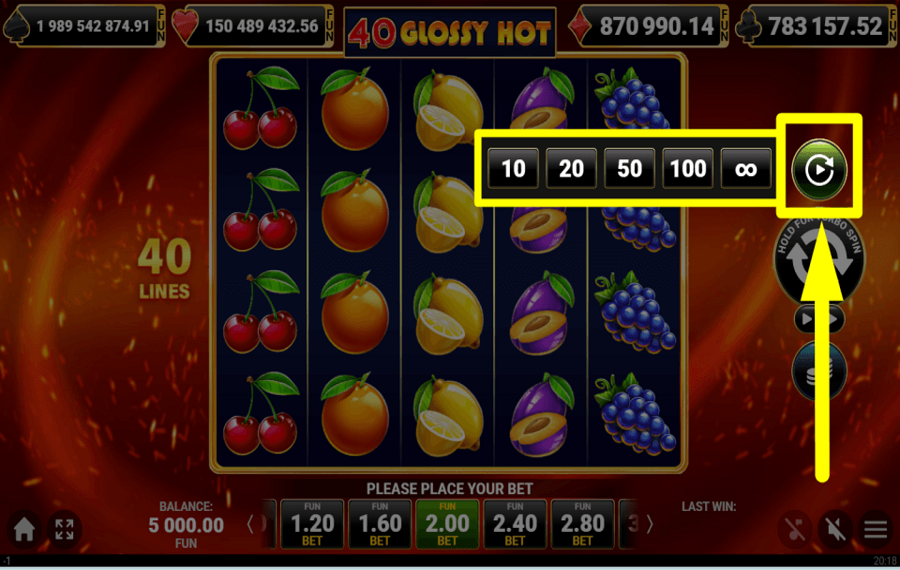 40 Glossy Hot НАСТРОЙКА АВТОВОСПРОИЗВЕДЕНИЯ.