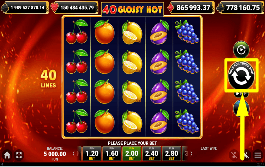 40 Glossy Hot КРУТИТЕ КОЛЕСО И ПОЛУЧАЙТЕ НАГРАДЫ.