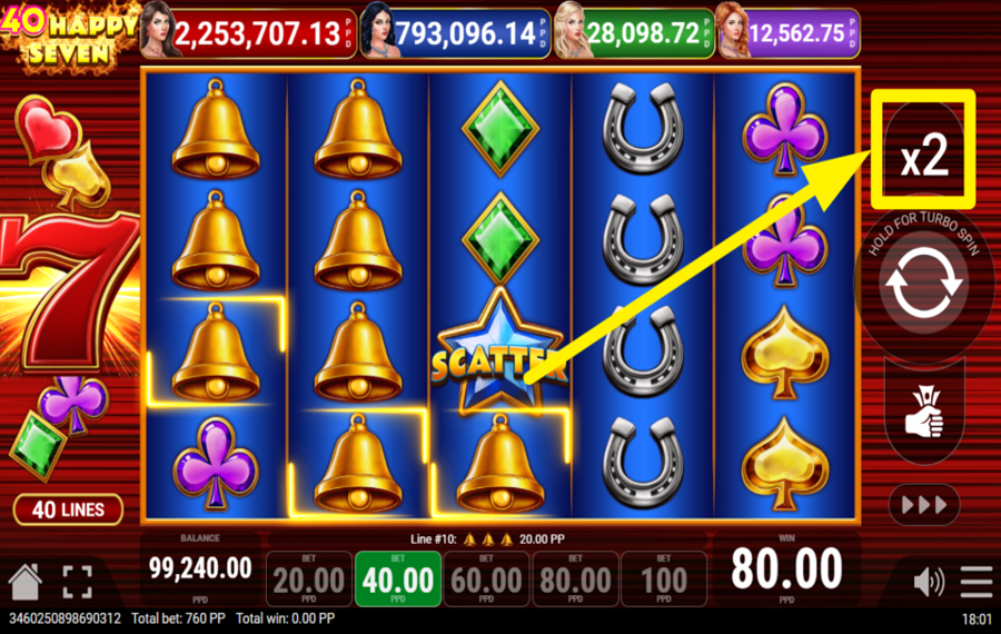 40 Happy Seven TENTA LA FORTUNA!