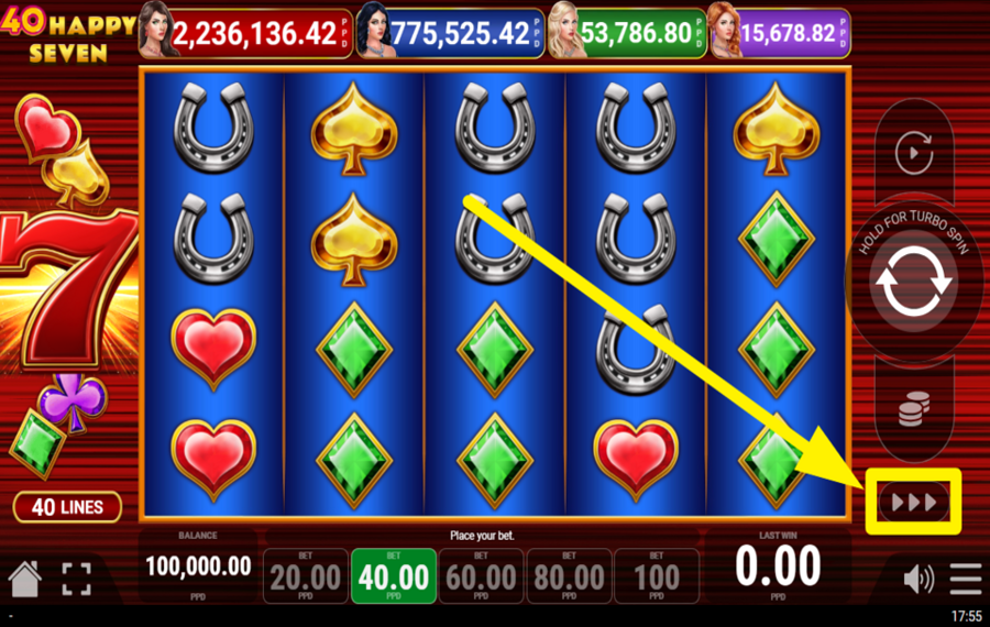 40 Happy Seven ACCELERA L'AZIONE!