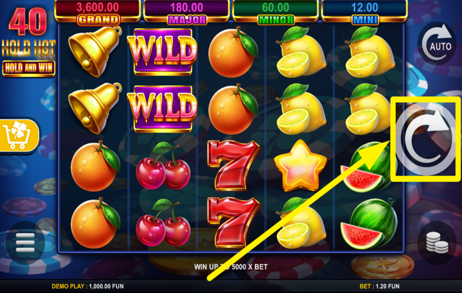 40 Hold Hot Hold And Win EMBARK ON YOUR GAME.