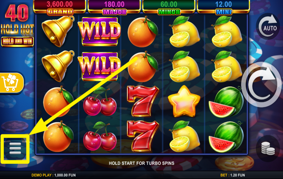 40 Hold Hot Hold And Win QUICKEN THE GAME.