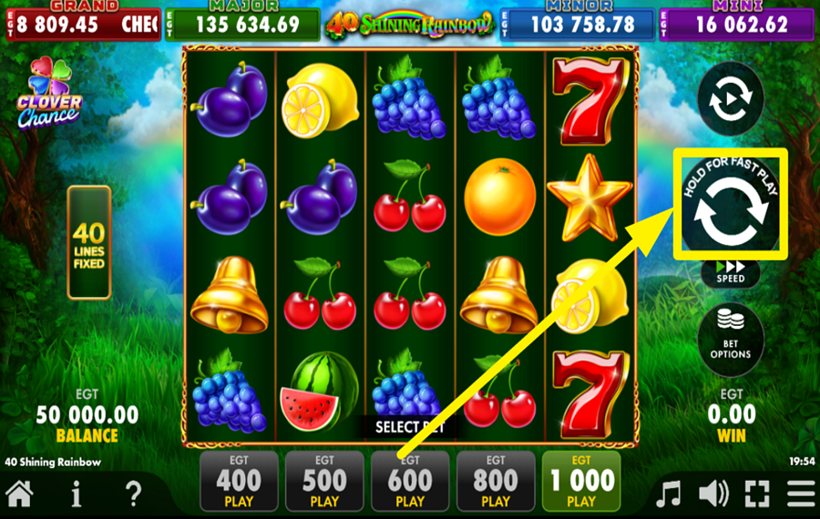 40 Shining Rainbow Clover Chance SPIN TO WIN!