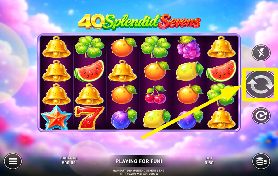 40 Splendid Sevens スピンして賞品をゲット！