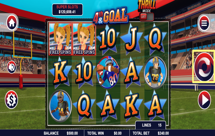 4th and Goal Haga clic o toque el botón "Reproducir"