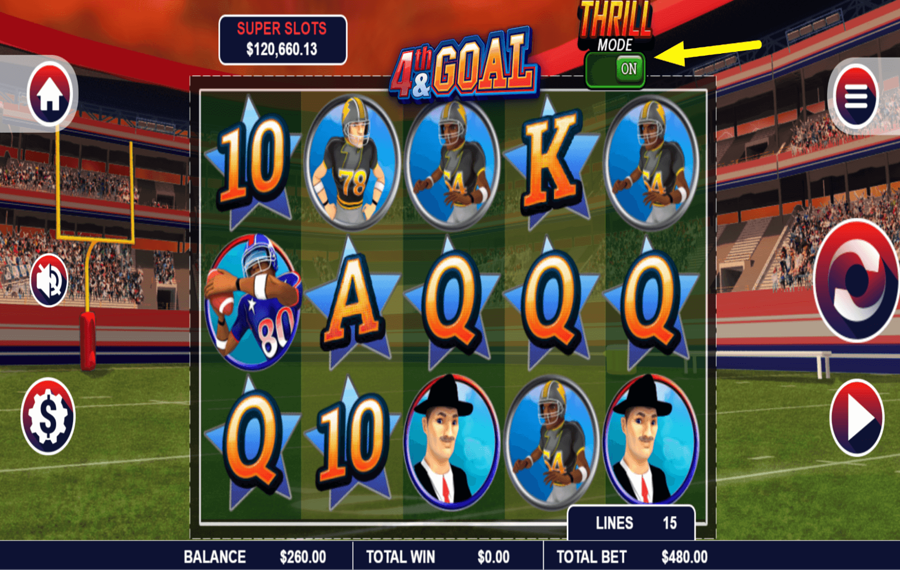 4th and Goal Paso opcional: activar el modo emoción