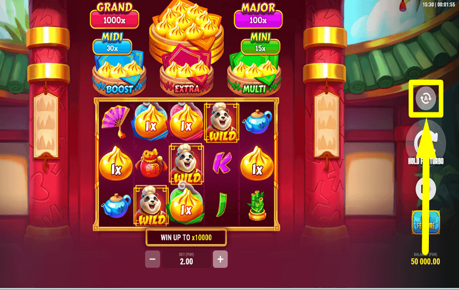 4 Bao Panda Hold and Win РАССМОТРИТЕ ВОЗМОЖНОСТЬ ВКЛЮЧЕНИЯ АВТОИГРА.