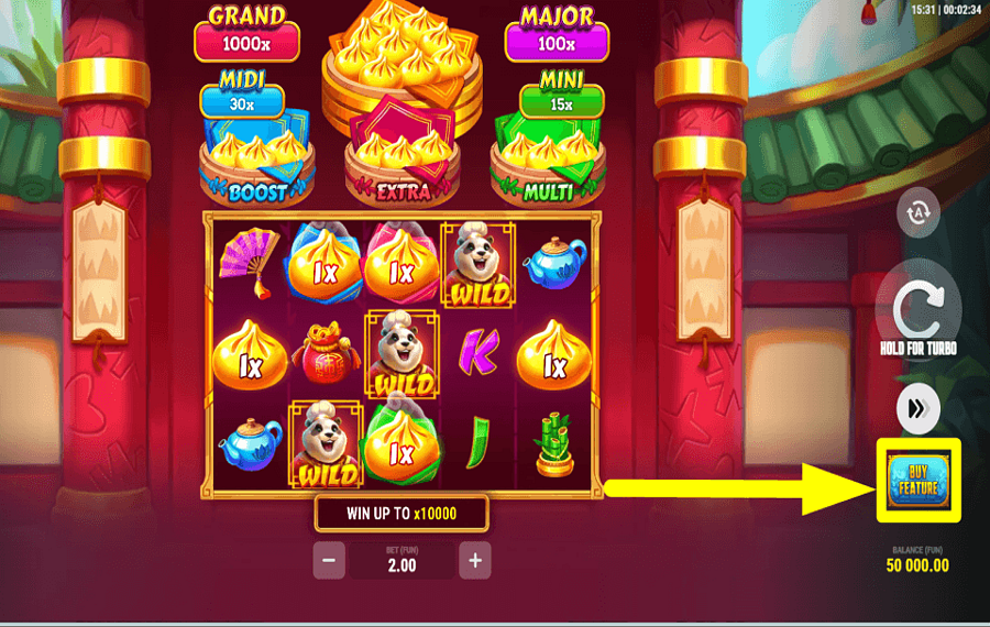 4 Bao Panda Hold and Win НАБИРАЙТЕ БОНУСЫ.