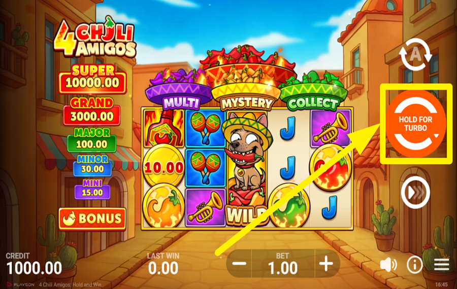 4 Chili Amigos Hold And Win Крути педали и выигрывай!