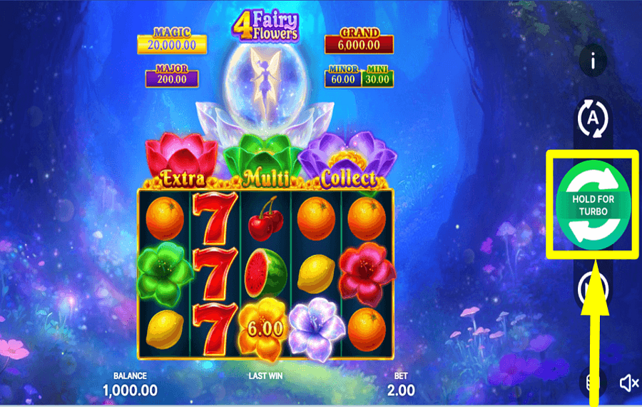 4 Fairy Flowers Hold and Win PLAY THE GAME.