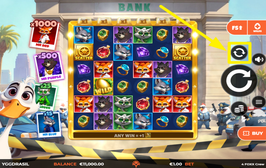 4 FOXX Crew WildEnergy MultiMax ВЫБЕРИТЕ АВТОМАТИЧЕСКИЕ ВРАЩЕНИЯ.