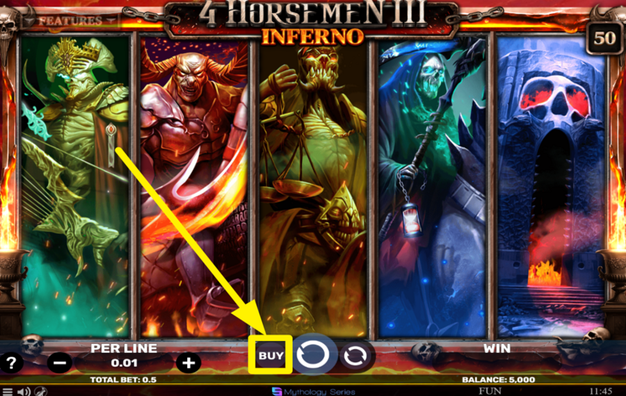 4 Horsemen III Inferno ACHETEZ LA FONCTIONNALITÉ BONUS.