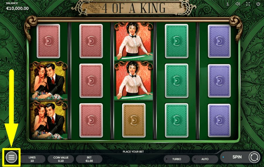 4 Of A King RUNDGANG DURCH DIE REGISTERKARTE „EINSTELLUNGEN“.