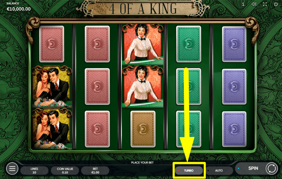 4 Of A King AKTIVIEREN SIE DEN „TURBO“.