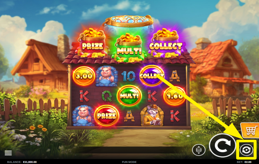 4 Pot Piggy Snatch Hold and Win BENUTZE DIE AUTOPLAY-FUNKTION.